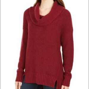 Style & Co. Red Cowl-Neck Sweater Small